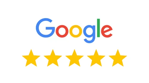 Note de 5 étoiles sur Google