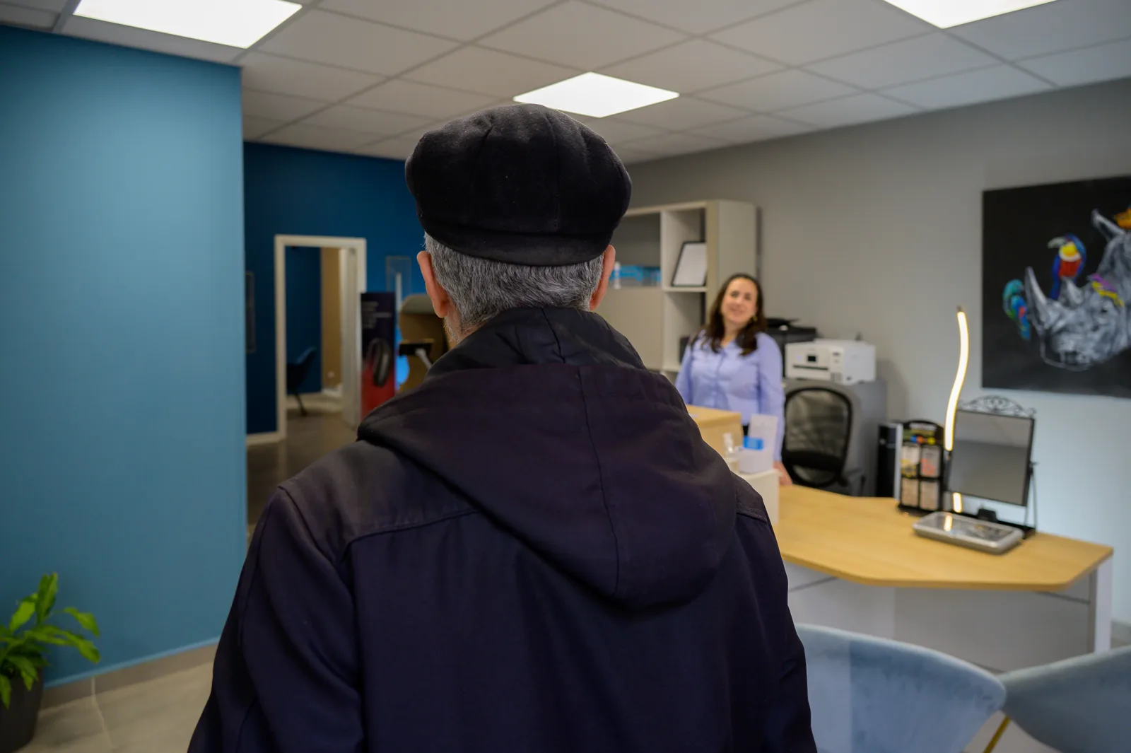 Comptoir d'accueil du centre Audistra Faubourg-de-Pierre